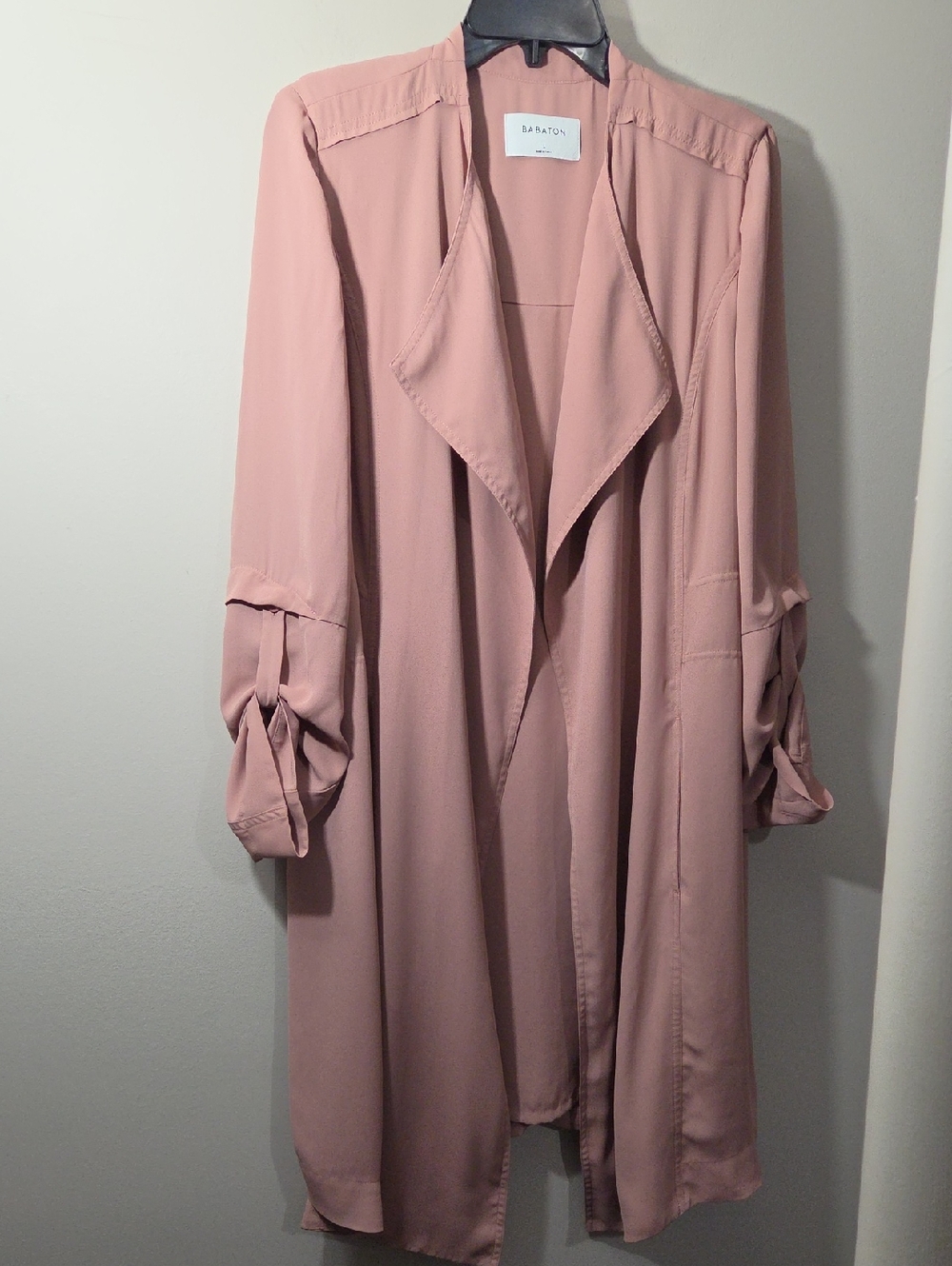Babaton Blush Pink Button-Accented Top